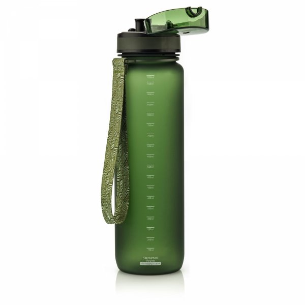 Bidon Sportowy Meteor 1000 ml Tritan Ciemnozielony foto2