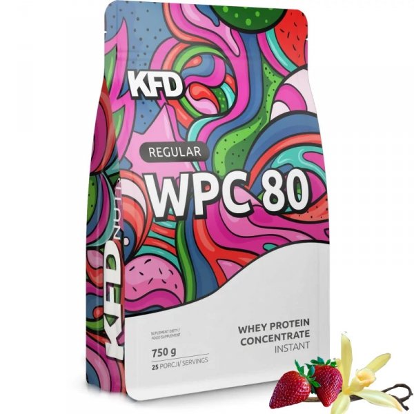 KFD Regular WPC 80 750 g Wanilia-Truskawka