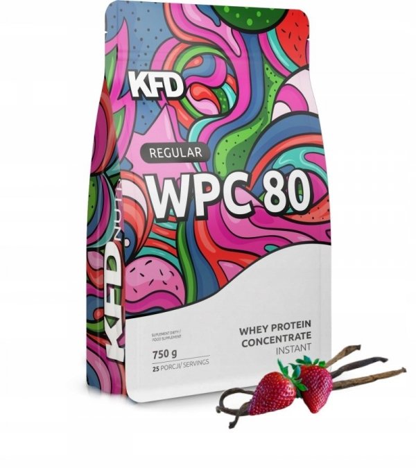 KFD Regular WPC 80 750 g Wanilia-Truskawka
