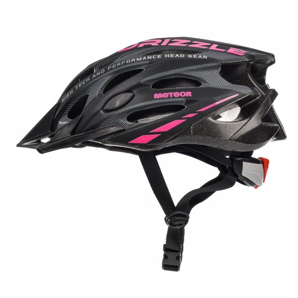 Kask Rowerowy Meteor MV29 Drizzle L 58-61 cm Czarno-Różowy