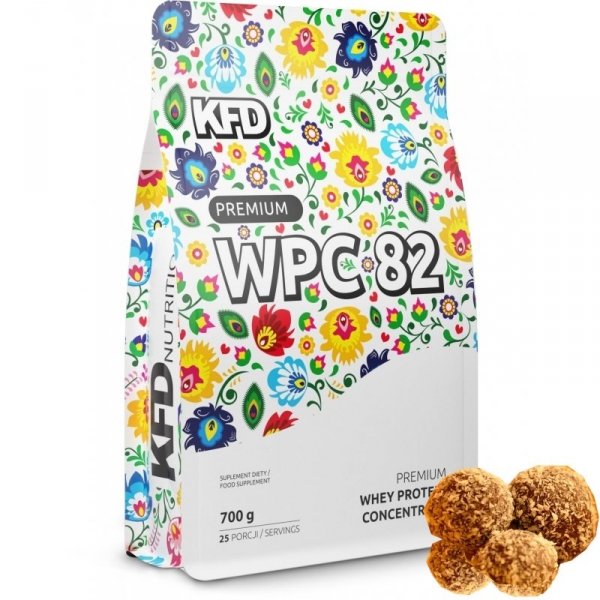  Białko KFD Premium WPC 82 700g Trufle Kokosowe