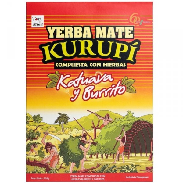 Yerba Mate Kurupi Katuava y Burrito 500g