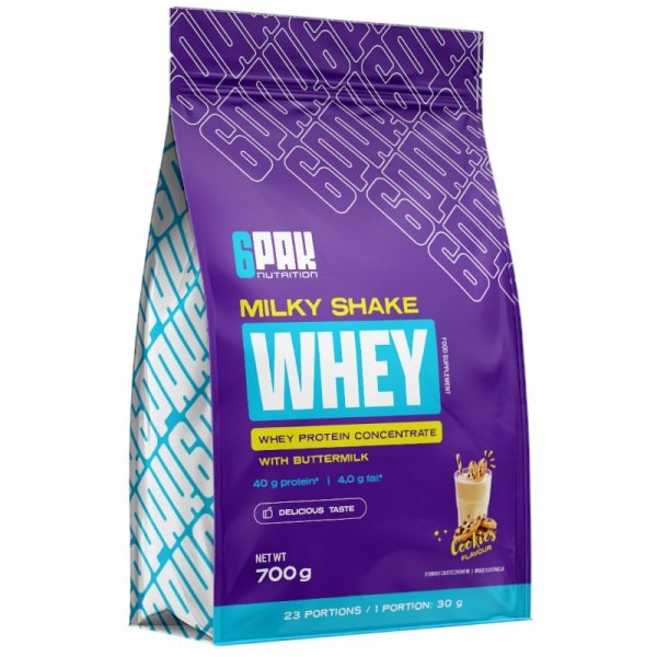  6PAK Milky Shake Whey 700g Ciasteczko