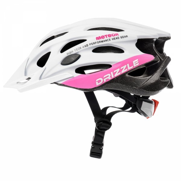 Kask Rowerowy Meteor MV29 Drizzle M 55-58 cm Biało-Różowy foto4