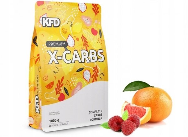 KFD Premium X-Carbs 1000 g Malina - Grajpefrut