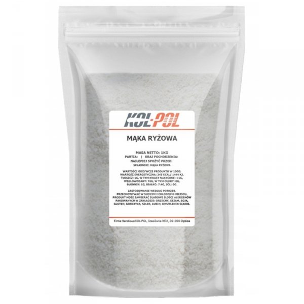 Mąka Ryżowa 1kg Kol-Pol Naturalna