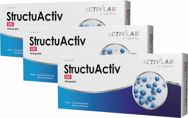 3x StructuActiv 500mg Activlab 500mg 60kaps.