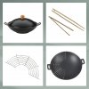 KELA-Zestaw wok żeliwny 36cm +akcesoria 5el. Asia