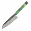 Dan Woo custom nóż Santoku 16,5 cm Damast T10 16.5 cm
