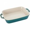 Zestaw 3 Półmisków Prostokątnych, Antyczny Turkusowy Cooking Staub