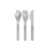 MB-Zestaw sztućców podróżnych Slim Nest Black