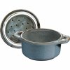 4x Mini Cocotte Okrągły 10 Cm, Antyczny Turkusowy Gift Giving Staub