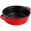 Zestaw 3 Naczyń + Pokrywka 24 Cm Czerwony Staub