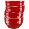 Zestaw 4 Misek Okrągłych 12 Cm, Czerwony Serving Staub