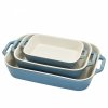 Zestaw 3 Półmisków Prostokątnych, Antyczny Turkusowy Cooking Staub