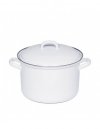 RIESS - Garnek wysoki z pokrywą 3,5l 20cm Classic WEISS