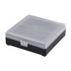 Pudełko Megaline 11x11x3,5 czarno-przezroczysty gąbka 2 szczęki rekina