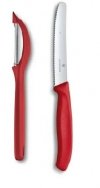 Victorinox zestaw pikutek + obieraczka kolor czerwony