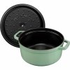 Garnek żeliwny Okrągły 2.6l Miętowy La Cocotte Staub