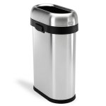 Kosz na śmieci 50L OPEN SLIM- stal matowa / simplehuman