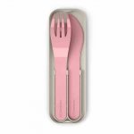 Monbento Sztućce podróżne Pocket Color, Pink Blush