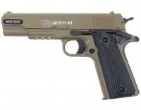 Pistolet ASG Cybergun Colt 1911A1 HPA Metal Slide - tan (180126)