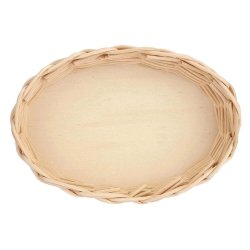 LA PORCELLANA BIANCA MIDOLLINO Wiklinowy kosz na owalne naczynie do zapiekania 18 cm