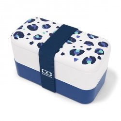 MB-Lunchbox Bento Original Graphic Leopard Blue