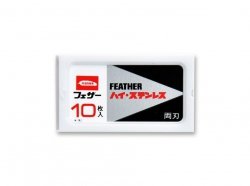 10 żyletek Feather FH-10 z podwójną krawędzią