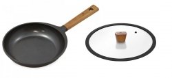 Zestaw Gerlach Patelnia z powłoką ceramiczną Natur 24 cm + pokrywka