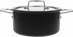 DEMEYERE BLACK 5 Garnek Niski Z Pokrywką 3 Ltr Black 5