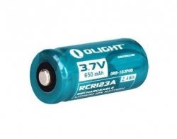 Akumulator 3,7V Olight RCR 123A 650 mAh