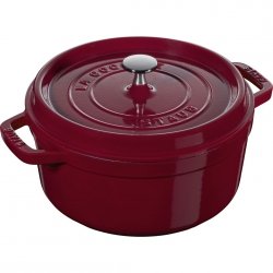 STAUB LA COCOTTE Garnek żeliwny Okrągły 3.85 Ltr, Bordeaux La Cocotte