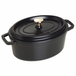 Garnek żeliwny Owalny 2.35l Czarny La Cocotte Staub