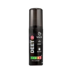 Płyn Vaco na kleszcze, komary i meszki Deet 50% + geranion 80 ml