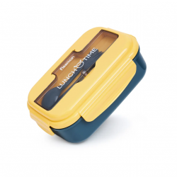 Lunch box Fissman 1100 ml z 3 komorami żółty