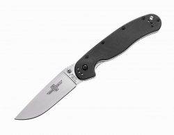 Nóż składany Ontario RAT 1 Folder Silver Plain Black Handle (8848SP)