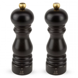 PARIS Zestaw młynków sól + pieprz 18 cm, czekolada