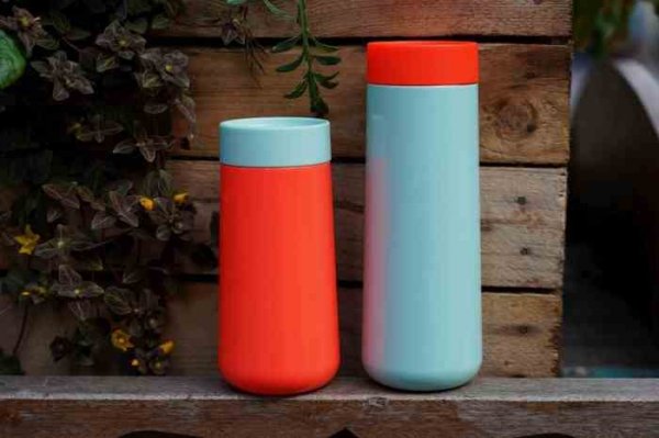 Lund London Kubek podróżny 350ml mięta/koral, Active