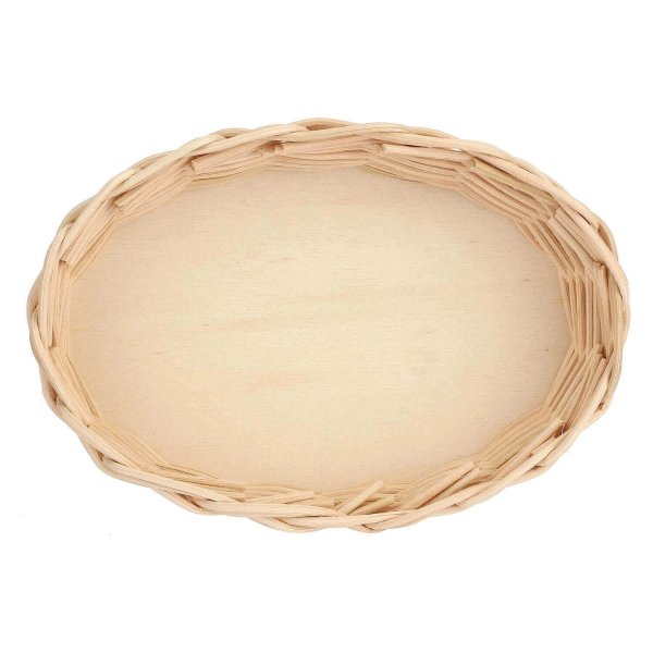 LA PORCELLANA BIANCA MIDOLLINO Wiklinowy kosz na owalne naczynie do zapiekania 18 cm