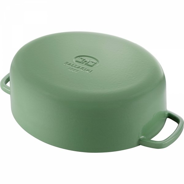 Garnek żeliwny Owalny 4.5l Zielony Bellamonte Ballarini