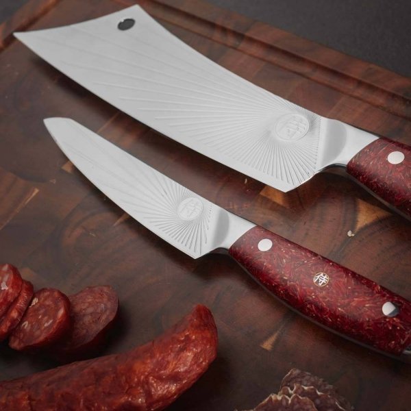Nóż Dellinger SANDVIK NOTHERN SUN BBQ 210 mm [K-H206] Red