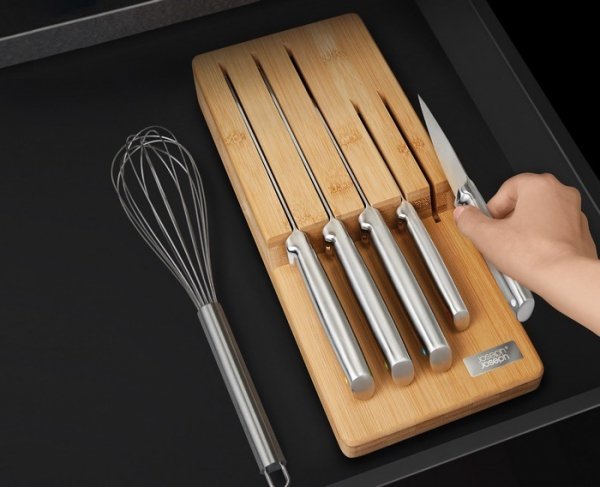 JJ-Zestaw 5 noży w bamb. organizerze Elevate Steel