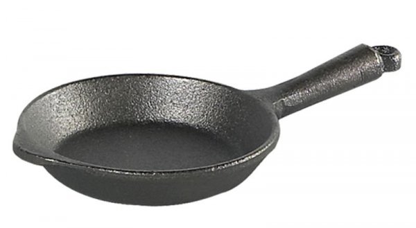 Mini patelnia 8cm z żeliwną rączką