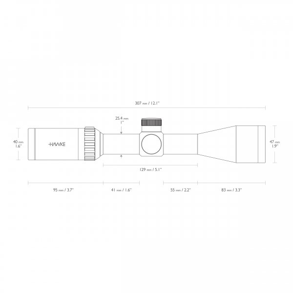 Luneta celownicza Hawke Vantage 1&quot; 3-9x40 IR Muzzleloader