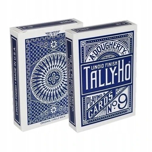 Karty Tally Ho Circle Back, Poker Niebieskie