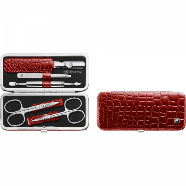 Zestaw Do Manicure - Czerwone Etui, 5 Elementów Classic Inox Zwilling