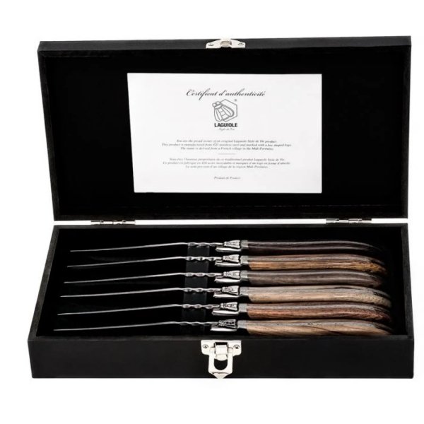 Laguiole Luxury Line Noże do Steków Mixed Wood
