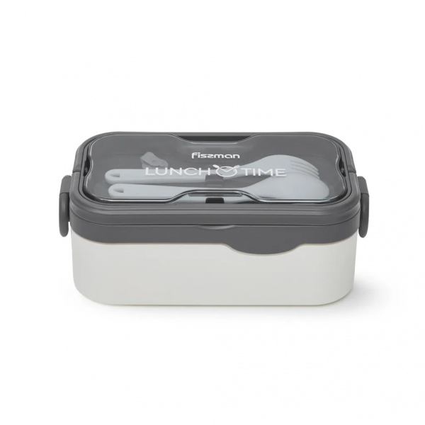 Lunch box Fissman 1000 ml z szczelną pokrywką i sztućcami