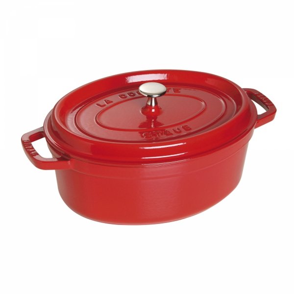 Garnek żeliwny Owalny 3.2l Czerwony La Cocotte Staub